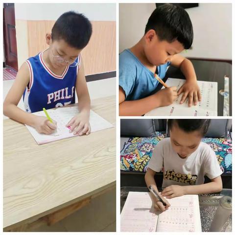 练字修心   墨香润德——河西小学开展暑期练字正当时活动