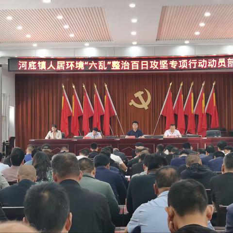 河底镇召开人居环境“六乱”整治百日攻坚专项行动动员部署会