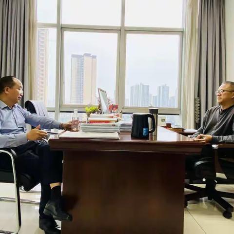 魏东副行长一行拜访德阳市广播电视台副台长王前