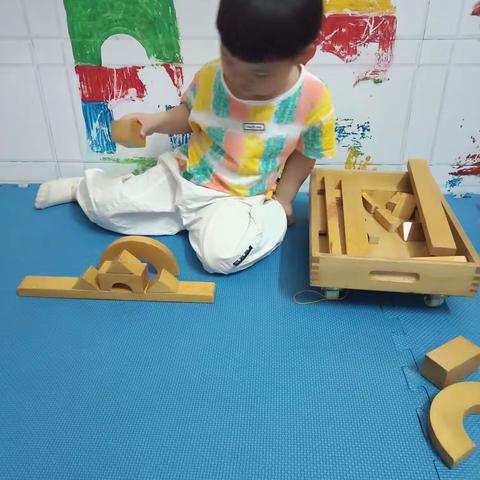 中班积木区积木拼搭《观察记录》