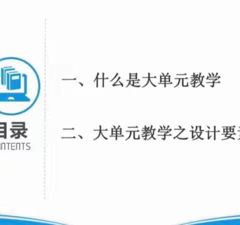 《山东省义务教育大单元教学研讨会》培训心得