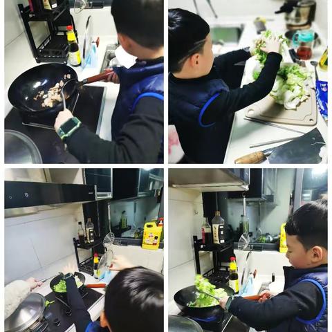 寒假亲子劳动之日常生活，籀园小学2021级8班叶特