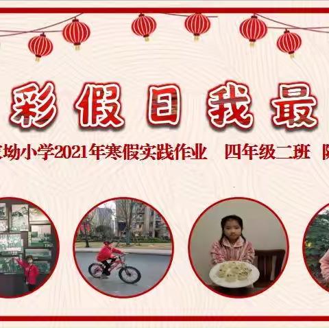 何家坳小学  四年级二班  陈乐轩《七彩假日我最棒》