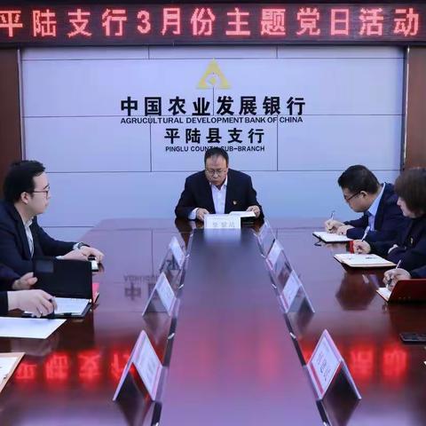 平陆农发行开展“加强党支部标准化规范化建设”主题党日活动