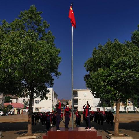 “抗新冠，防溺水”争做新时代好少年 ———凤阳县实验小学老校区主题升旗仪式