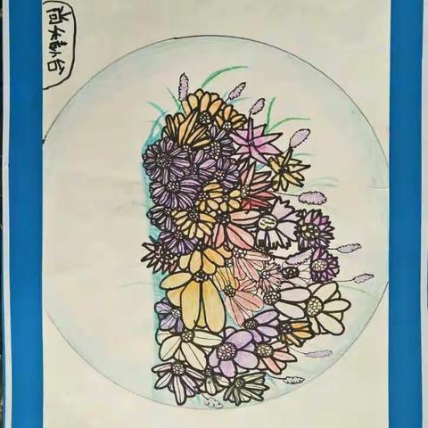 秋实学校美术学员微画展008期小作者----尚婧怡（6岁）