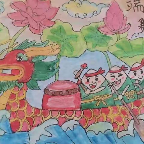 “迎端午，展绘画”冯庄乡中心小学创意美术社，庆节日绘画活动进行中…