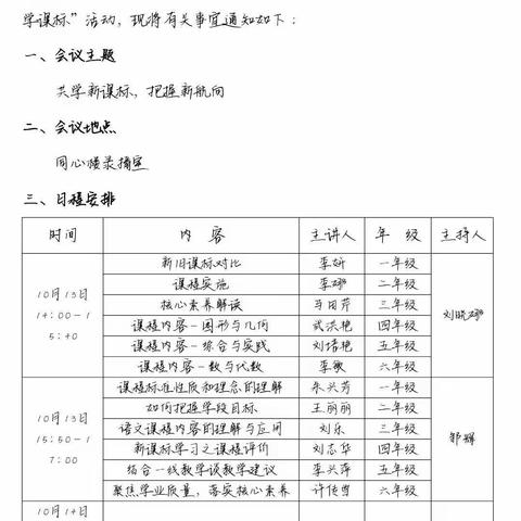 聚焦新课标，归原促教研——沂水县第六实验小学新课标解读教研活动