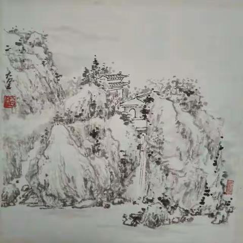 拟古山水画  ·  一墨斋·大呈