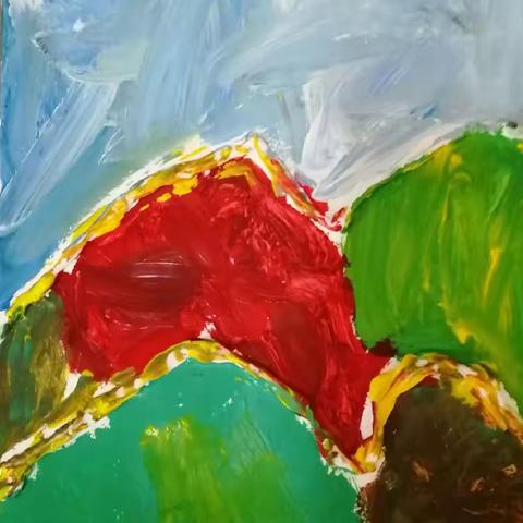童心童画一一应家新村幼儿园大班绘画作品