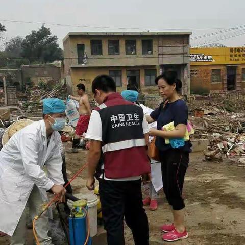 康二城镇迅速启动灾后防疫