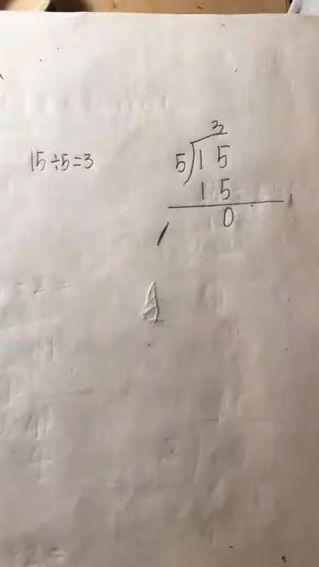 《除法竖式》前测分析