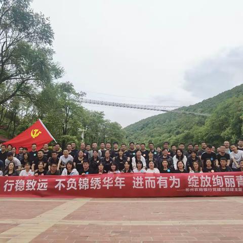 行稳致远，不负锦绣华年，进而有为，绽放绚丽青春，彬州农商银行开展党建带团建主题党日活动