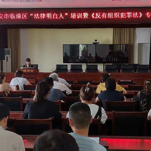 陕西昭应律师事务所受邀开展“法律明白人”培训暨《反有组织犯罪法》和《民法典 》专题宣讲活动