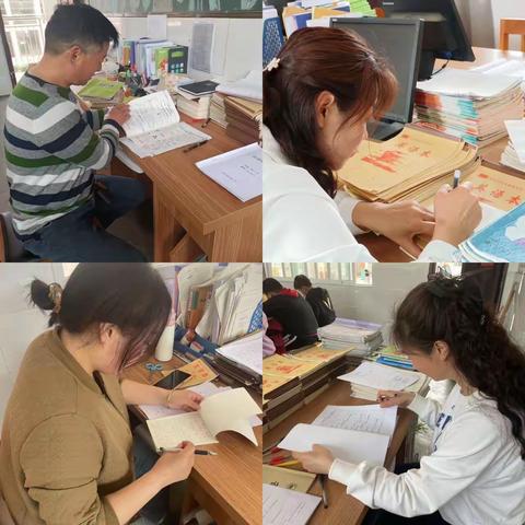 作业检查展风采 百花齐放香满园——拐河镇实验小学四月作业大检查