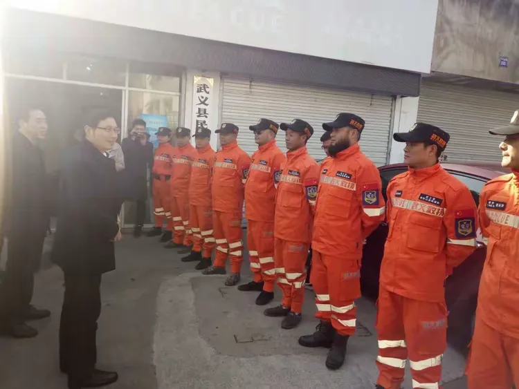 武义县领导走访慰问民防应急救援队