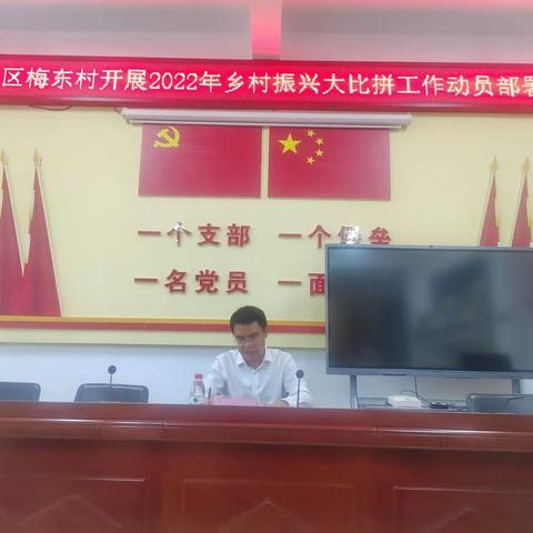 崖州区政府副区长郭玄伟到梅东村开展乡村振兴大比拼工作部署会