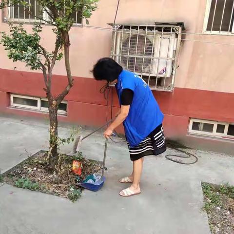 七一路云梦堤社区开展“周末卫生大扫除”活动