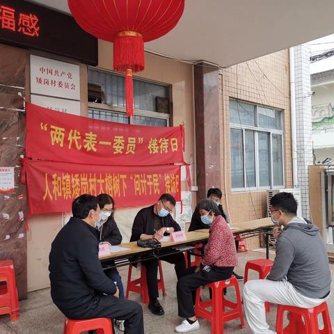 矮岗村“两代表一委员”联络站开展