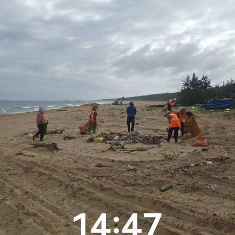 守护美丽岸线，我们以实际行动保护海洋环境