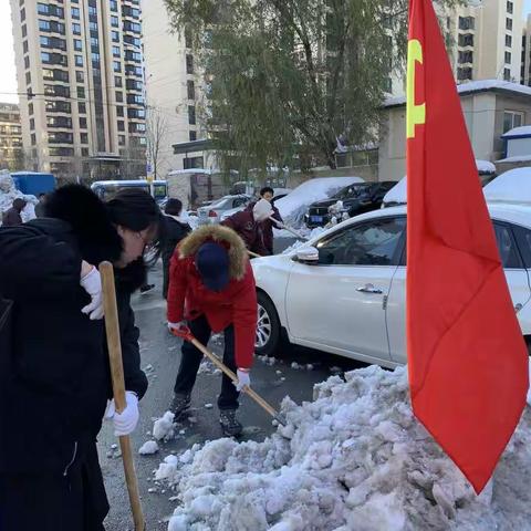 破冰除雪党旗飘 应急响应风采扬