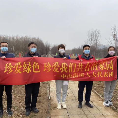 中山街道携手利安人寿开展春季植树公益活动