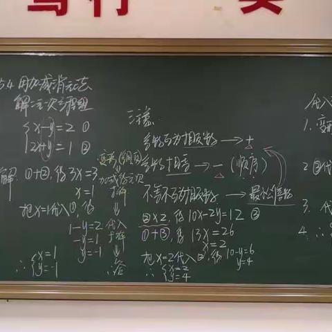 阳坊中学数学组3月优秀板书