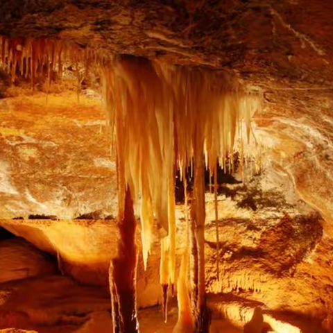 游览世界遗产澳大利亚蓝山珍罗兰钟乳石洞