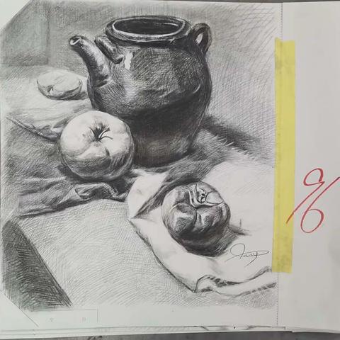 高一美术期末考试优秀作品展