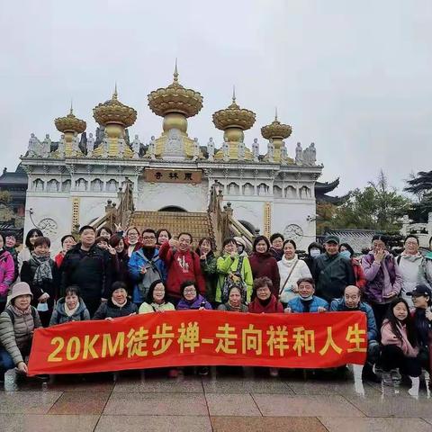 20KM徒步禅花开海上--东林寺--枫泾古镇一日游