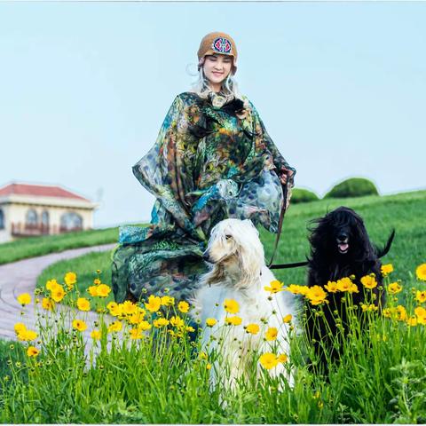 白发模女 与他的学生在宏霖山庄彩排