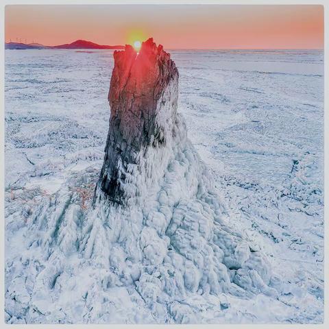 大连冬季排石景区