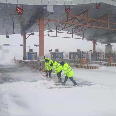 《白城分公司同发收费站》❄️❄️❄️❄️以雪为令 闻雪而动