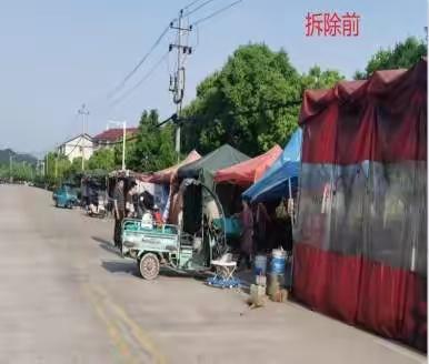 拆除乱搭乱建  擦亮创卫底色
