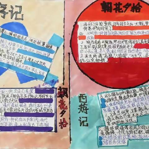 《西游记》手抄小报展示