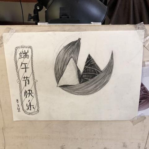 一画室素描班李文慧