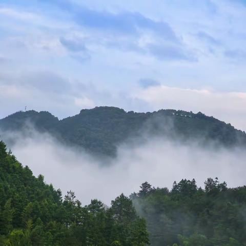 欧家梯田，半山听雨