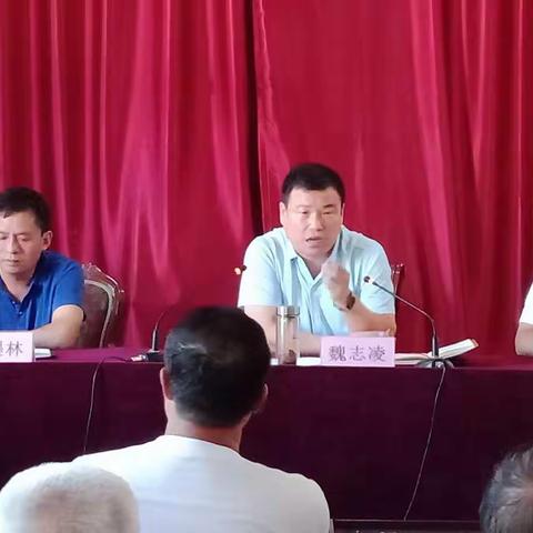 县委常委、办公室主任魏志凌参加棘针寨镇农村人居环境整治“百日攻坚行动” 动员会
