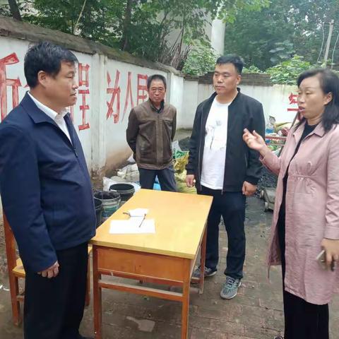 县委常委、办公室主任魏志凌到棘针寨镇检查散煤治理工作