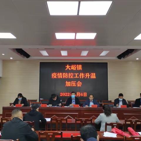 大峪镇召开疫情防控工作升温加压会