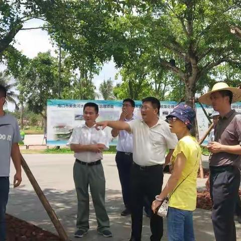 市城管委刘名松、市园林局裴克波指导美舍河凤翔湿地公园精细化管理工作，保障省市县城市更新现场会顺利召开