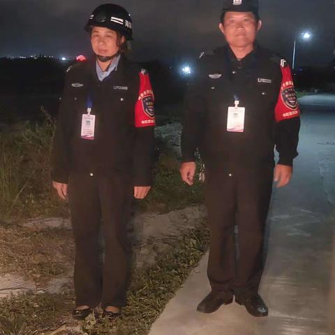 2022年2月28日洪李村联防队员直夜班巡逻岗位正常