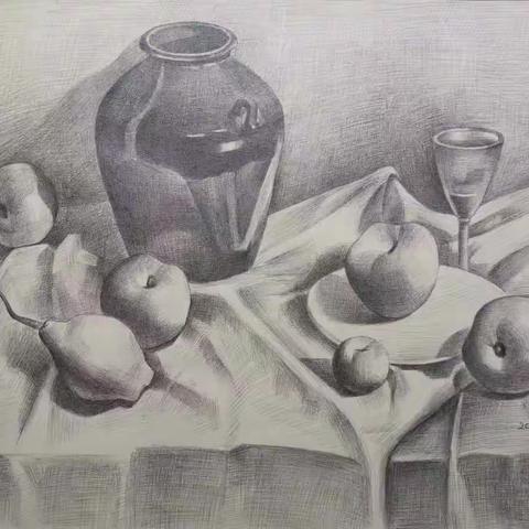 精英画室素描班2020年8月—11月学生优秀素描作业欣赏