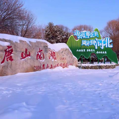 唐 山 南 湖 雪 景