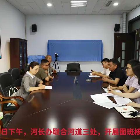 河长办联合河道三处开展图斑核查认定工作