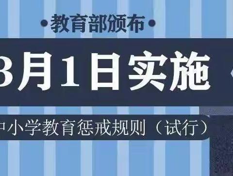 学习宣传《中小学教育惩戒规则（试行）》