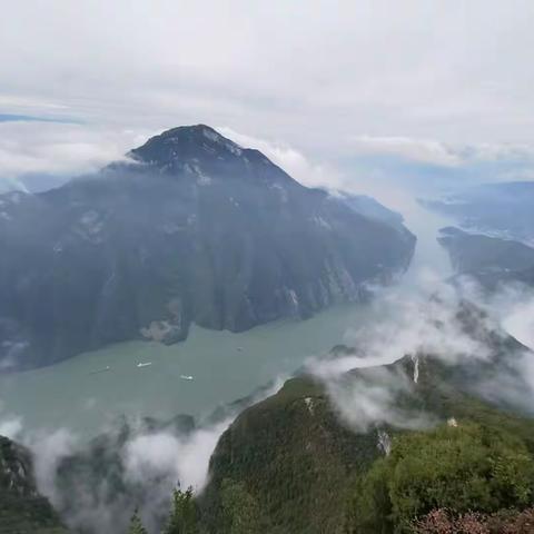 美丽中国之鸟瞰云雾三峡