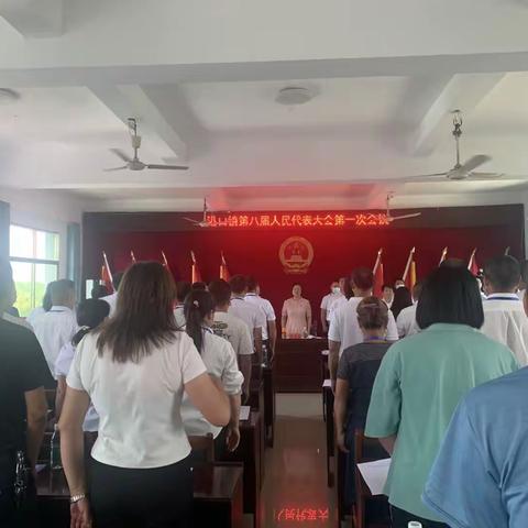 港口镇第八届人民代表大会第一次会议（第一次全体会议）胜利召开