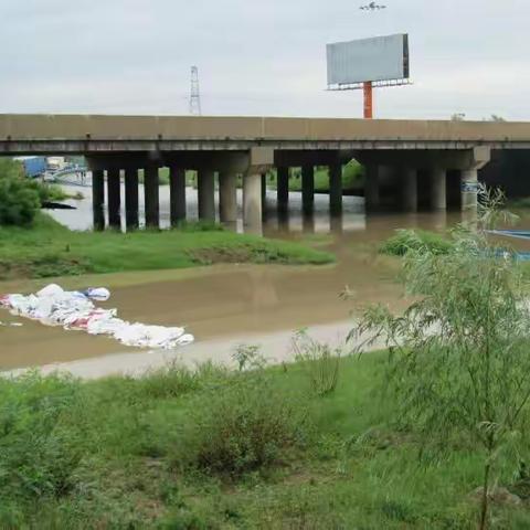 安阳站抗洪抢险第一线，为党旗增光添彩！