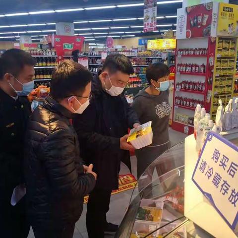 武毅同志对包保食品经营企业开展督导